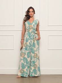 Women Jumpsuits - 薄荷綠 - 查看 1