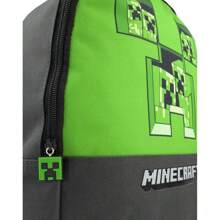 Minecraft Pixel Creeper Backpack (Grey/Green) - Grey/Green - View 4