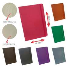 Moleskine Style Notebook 14x20 SKETCHBOOK With Or Without Lines - 灰色 - 無議程 - 查看 2