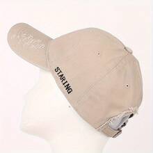 Distressed Baseball Cap Unisex Fashionable Adjustable Hat, New Style With Extra Large And Deep Brim For Sun Protection - A - View 3
