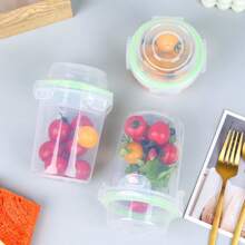 1入不漏氣密鮮食/沙拉儲存盒，附蓋 - 適用於蔬菜番茄、洋蔥、蘋果、藍莓、沙拉、米飯及更多 - 可微波加熱和耐高溫 - 廚房補給品，適用於家庭、辦公室和戶外 - 彩色 - 查看 12