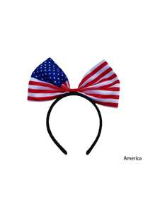 1个国旗蝴蝶结头带，适用于法国、德国、荷兰、澳大利亚、加拿大等国家，足球/篮球球迷头带，适用于体育赛事加油助威。 - 彩色 - 查看 8