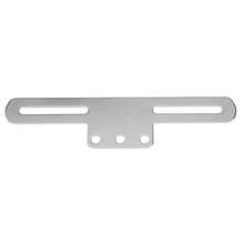 Soporte de placa de matrícula de motocicleta, marco de placa de número de luz trasera, para motocicletas Cafe Racer, Old School, Bobber, Touring, Dirt Bike - Plateado - Ver 4