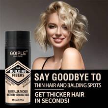 Goiple 27.5g Hair Fiber Powder With Sprayer, Suitable For Thinning Hair, Can Be Dyed, Fills Hairline And Temples, Invisible, Sweat-Proof, Long-Lasting, Keratin Thickening Hair Fiber Spray - 27.5g+Sprayer - 查看 3