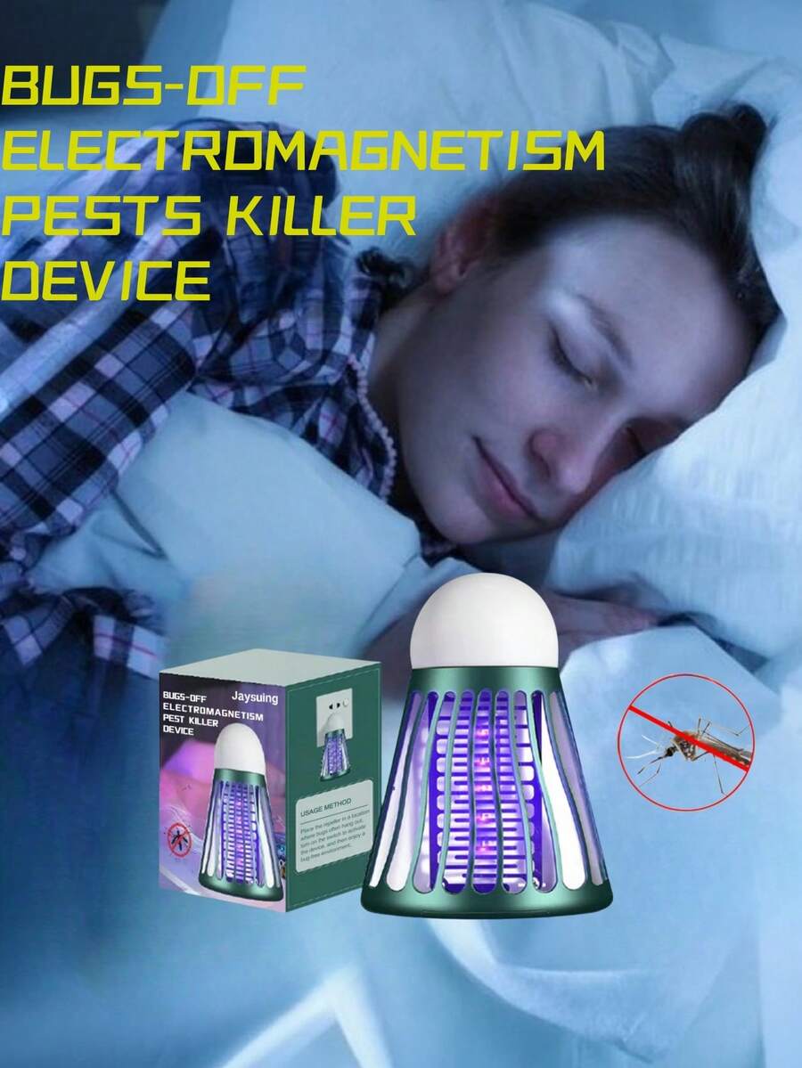 1pc Badminton Insect Repeller Indoor Badminton Mosquito Repellent Lights(New And Old Packaging Randomly Issued) (Plug Specifications Have Been Taken Pictures Show) - Dark Green - View 1