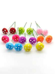 8 Màu 8/16 Cái Nấm Thông Gió Trong Vườn Nấm Mini Micro Nhỏ Màu Nấm Nhà Búp Bê Mini Nhà Búp Bê Cổ Tích Cảnh Quan Vườn Bọt Nấm Đồ Trang Trí Cắm Nấm Mini DIY - Nhiều màu - Xem 8