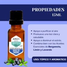 ARO+ MEXICO Aceite Esencial Puro Natural Aromaterapia Orégano - Bayas de enebro - Ver 2