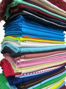 Retalhos De Tecidos Sortidos Variados Grandes 1kg Roupas E Artesanatos