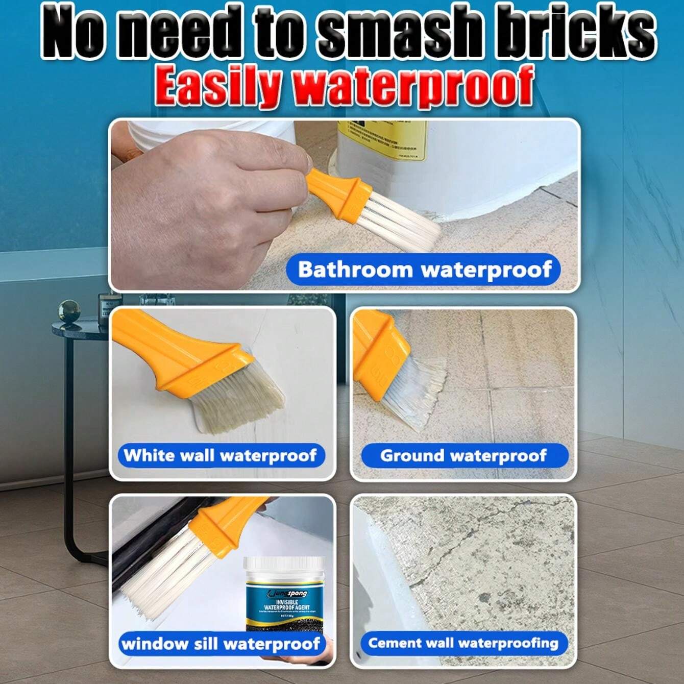 Quick-Fix Transparent Leak Sealant Gel - Easy Apply, Waterproof Coating ...