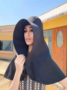 Protective Neck Shawl All-In-One Sunscreen Sun Hat Female Spring And Summer Protection Sun Hat UV Cover Shawl Cap - A - View 2