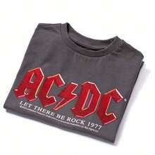 AC/DC Childrens/Kids Let There Be Rock Band T-Shirt (Charcoal) - Dark Grey - View 3