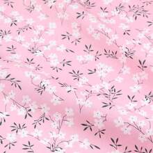6 件/批 乡村花卉系列印花布 DIY 手工布 清新花卉几何网格设计斜纹布绗缝拼布团体床上用品 四分之一捆布块缝纫剪贴簿布 Tecidos - 彩色 - 查看 4