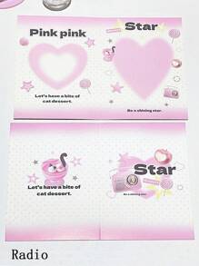 10PCS Korean Ins Fashion Cute 3-Inch Photo Card Back Card Foldable Card Holder Original Ins Folding Card Packaging Material Card Set Card Delivery Message Card Gift Packaging Card Greeting Card Campus Supplies Student Stationery,Funny,Gift Card Back To School,Valentine,Wedding,Mother's Day,Mom's Gift,Back To School,School Supplies - Multicolor - View 19