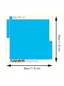 1pc 30*30cm/11.8*11.8in Frameless DIY 5D Asymmetrical Shape Diamond Painting Kit, Self-Designed Animal Pattern For Wall Decor, Ornament, Beginner & Adult Gift