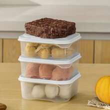 Hộp đựng đồ ăn 3 món, Bộ hộp bảo quản thực phẩm gồm 3 hộp, Bộ hộp đông lạnh rau củ, Bộ hộp bảo quản thực phẩm thịt đông lạnh, Hộp đựng ngăn đựng trái cây, Hộp đa năng nhà bếp để bán tại nhà hàng - Nhiều màu - Xem 9