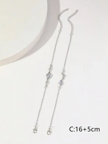 2pcs Moon& Star Matching Couple  Copper Bracelet Set For Couple, Best Friend, Gift For Her/Him - Silver - View 6