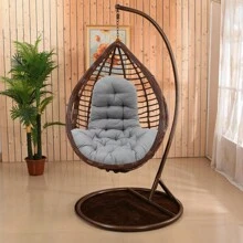 Live And Home 3 Colors Outdoor Tufted Hanging Egg Chair Thick Cushion,Swing Chair Pad,Swing Chair Seat Cushion,Bench Cushion,Sun Lounger Rocking Cushion,Hanging Chair Backrest Pillow,Soft Comfortable Basket Chair Seat Cushion,Hammock Chair Seat Pads,Sofa Cushion,Chair Seat Mat For Relaxer Patio Garden Lounge