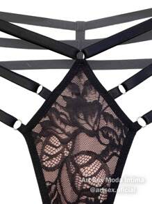 Art Sex Women Crotchless Panties - Negro - Ver 4