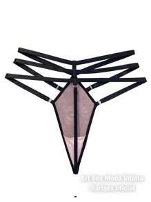 Art Sex Women Crotchless Panties - Negro - Ver 2