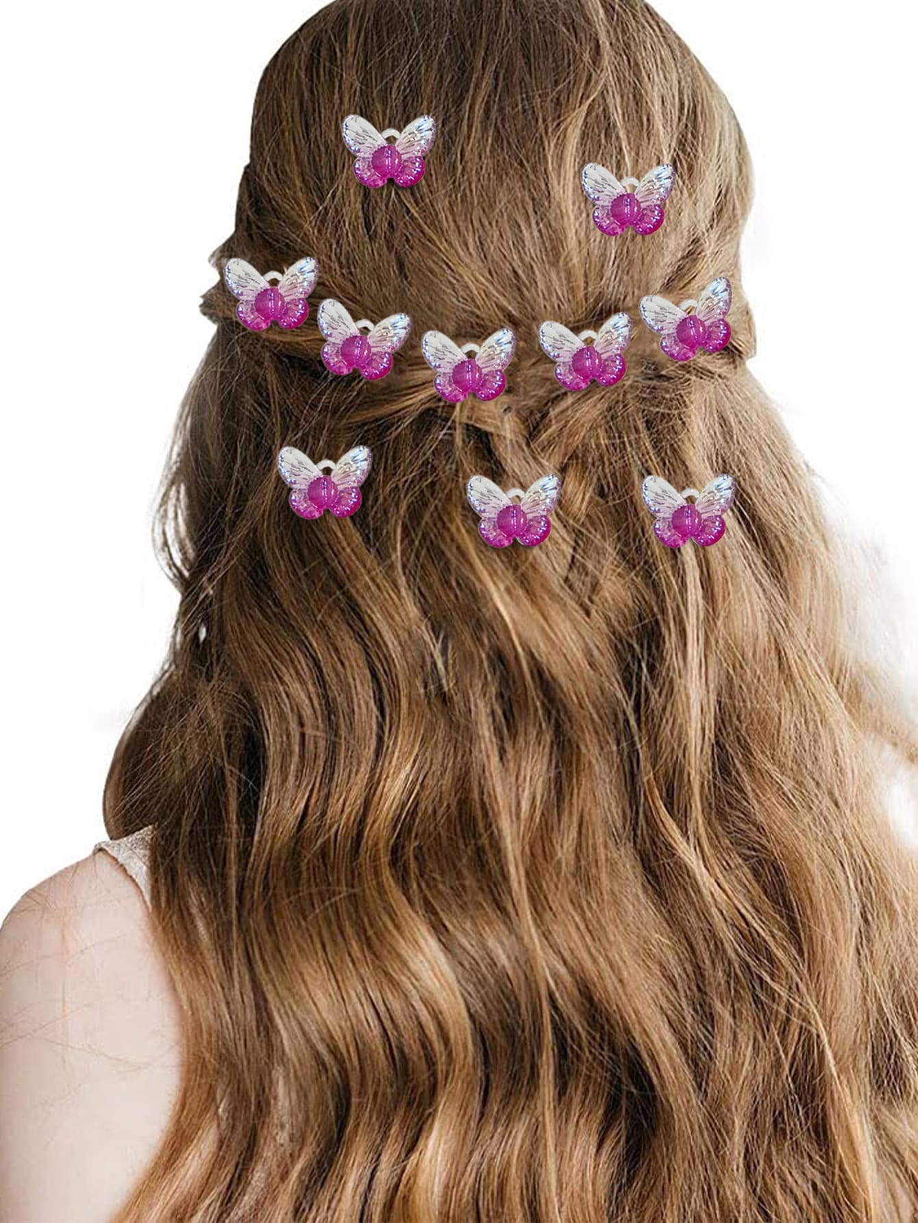 20 件和 10 件闪亮发型设计配件，婚礼派对摄影水钻和人造珍珠花发夹，发型配件定位针，发夹固定针，婚礼花束固定针 - 查看 1