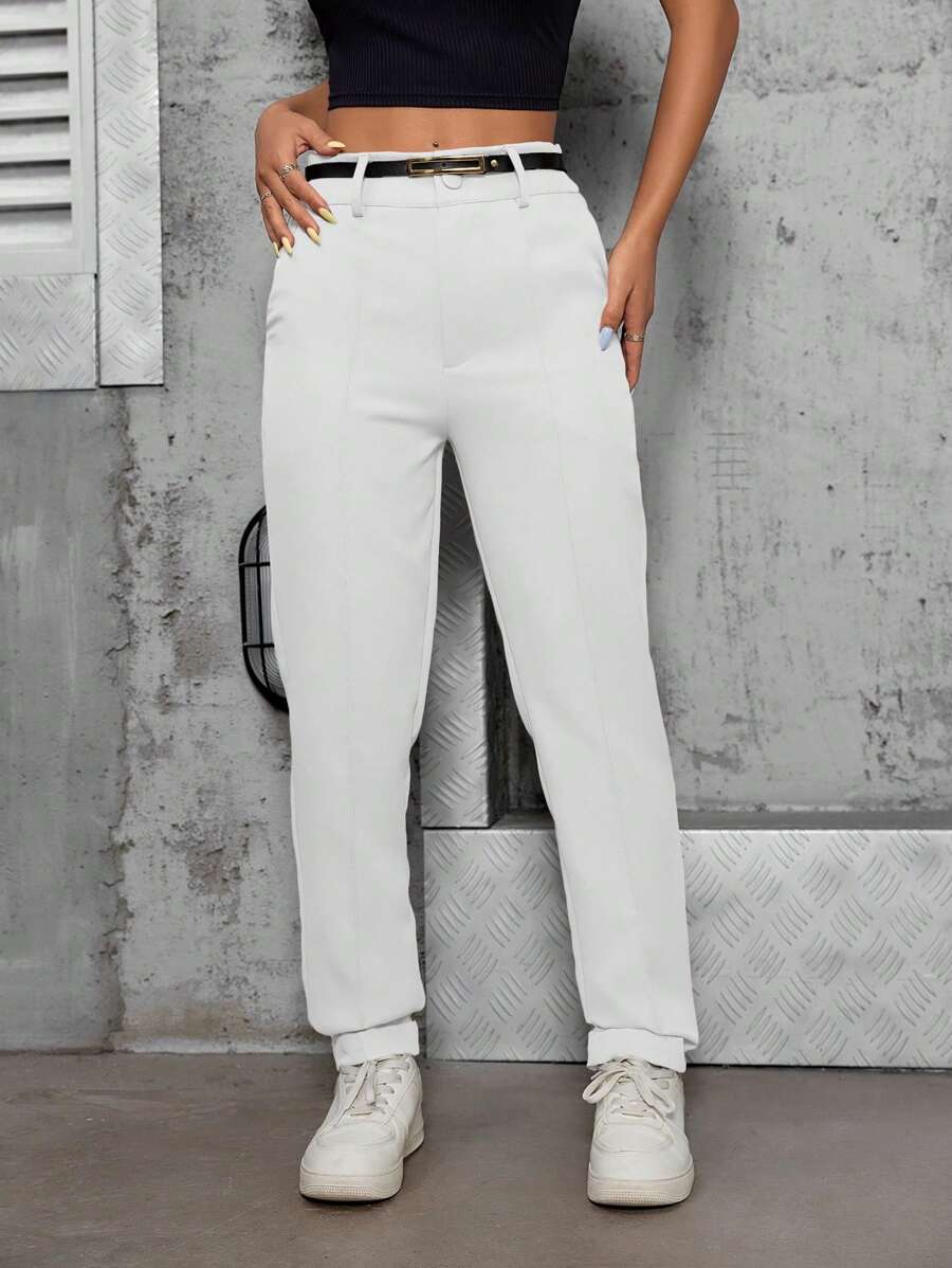 Women Pants - White - View 1