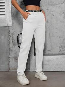 Women Pants - White - View 6