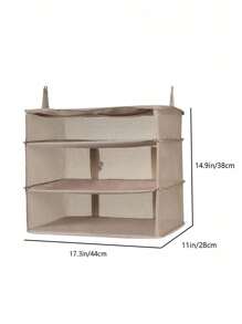 旅行收纳整理袋，带隔层和隔板的悬挂式收纳袋，旅行必备，悬挂式收纳袋，壁挂式收纳袋，门挂式收纳袋，衣物收纳，衣柜整理，男女通用，卧室收纳袋，学校收纳袋，教师收纳袋 - 米色 - 查看 2