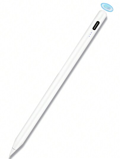 قلم تعمل باللمس للآيباد مع رفض راحة اليد وحساسية الميل، شحن كامل لمدة 60 دقيقة، قلم نشط متوافق مع آيباد الجيل 6/7/8/9/10، آيباد برو 12.9 و11 بوصة، آيباد إير 3/4/5، آيباد ميني 5/6