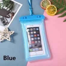 1入通用海灘游泳池防水手機袋，手機防水防塵袋，通用手機保護袋，透明保護袋，配實色，適用於沖涼、戶外活動、漂流、游泳、潛水、泳池、浴室、手機保護袋-保護您手機不受水損 - 彩色 - 查看 8