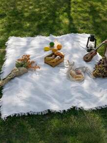 1pc Picnic Mat Outdoor Camping Mat - White - View 1