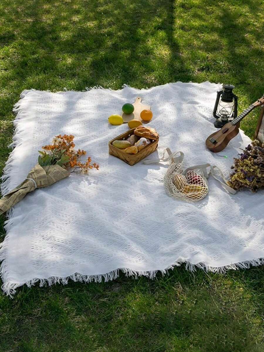 1pc Picnic Mat Outdoor Camping Mat - White - View 1