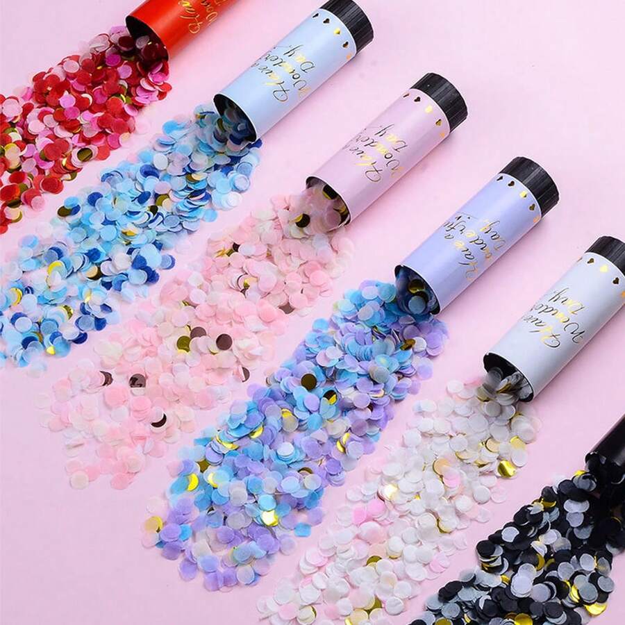 1 Máy Tính Pháo Hoa Cưới, Pháo Cầm Tay Confetti, Súng Bắn Pháo Hoa Nhỏ, Đồ Dùng Lễ Kỷ Niệm - Nhiều màu - Xem 1