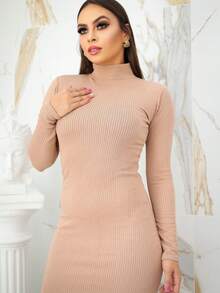 Women Dresses - 杏色 - 查看 2