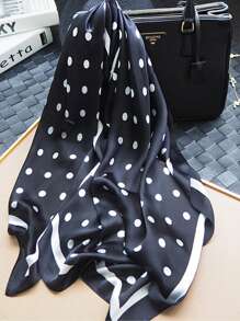 1pc Women's Summer Scarf With Polka Dot Pattern, Versatile Artistic Small Square Scarf With Multiple Wearing Styles, Casual Shawl Suitable For Everyday Use Bandana,Hair Band,Head Band Ideal For Dressing Up Your Look - Multicolor - View 2