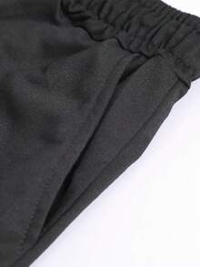 Summer Matching Printed Vest And Shorts Set For Men, 2pcs/Set Fashion Outfits - Black - View 4