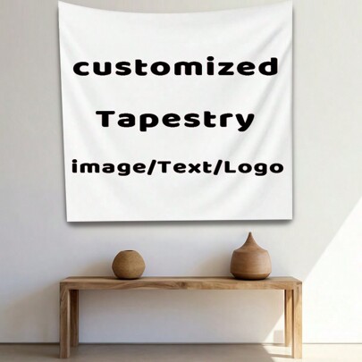 1pc Customizable Personalized Tapestry With Photos And Text, For Birthday, Wedding, Halloween, Christmas, Party, Father's/Mother's Day, Home Decor, Bedroom Aesthetics, Flag For Room, Room Decor, Tapestry, Wall Decor, Wall Art, Christmas Decor, Custom Tapestry, Custom Flags, Flags For Room, Tapestry,Breathable,Lightweight,Washable,Funny,Cute,Love,Soft,Comfortable,Elegant,Simple,Custom,Personalized,Unique,Ideal Gifts For Him,Ideal Gifts For Her,Him,Her,Boyfriend,Girlfriend,Dad,Mom,Family,Friends,Pets,Son,Daughter,For Anniversaries,For Mother's Day,For Birthdays,For Valentine's Day,For Graduation,For Father's Day,For Children's Day,For Weddings,For Housewarming,Sofa,Bed,Car,Tea Room,Bedroom,Bathroom,Living Room,Dining Room,Season Picks,Home Textile,Customized Tapestry