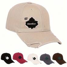 Distressed Baseball Cap Unisex Fashionable Adjustable Hat, New Style With Extra Large And Deep Brim For Sun Protection - A - View 12