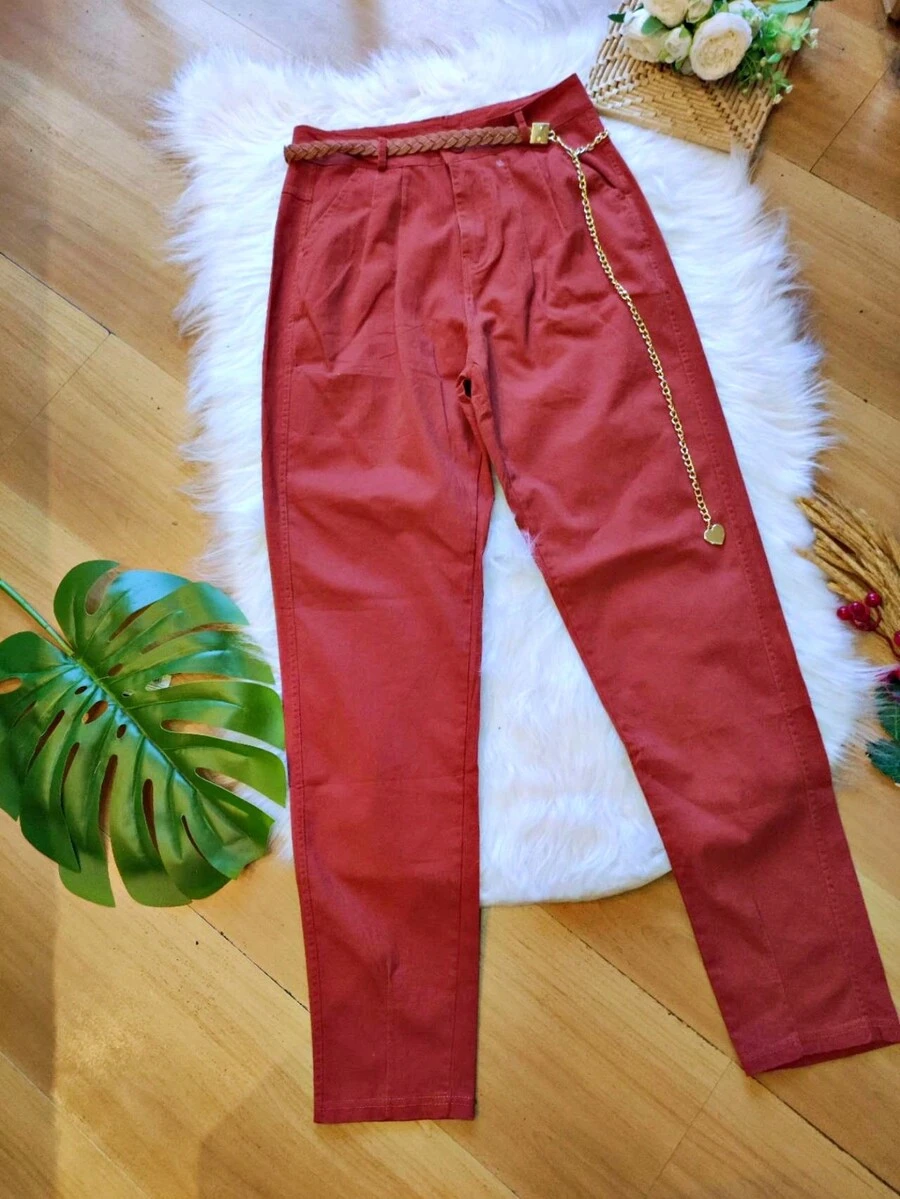 Women Pants - Màu Cam cháy - Xem 1