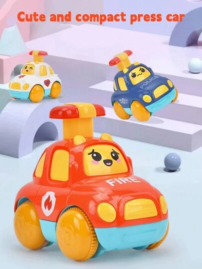 Kids Inertia Push And Go Car Toys, Toddler Educational Vehicles, Gift For Boys And Girls,Back To School