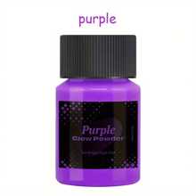 6色螢光粉末 - 螢光丙烯酸雲母粉，環氧樹脂染料發光顏料粉末，螢光黑光UV顏料，安全和持久適用於美術、DIY藝術、環氧樹脂顏料、DIY工藝和主題派對的使用 - 紫色 - 查看 1