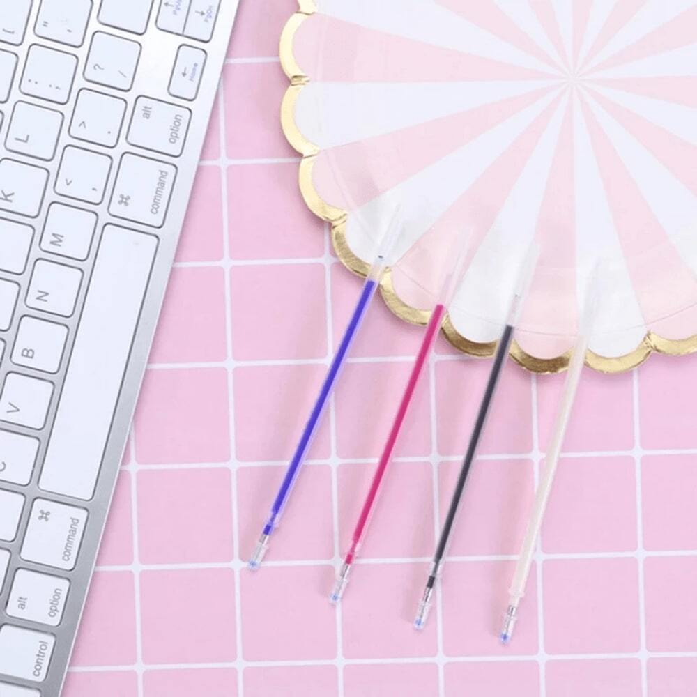 12 Stylos Couture Blanc Effaçables à Chaud - Marqueur Tailleur Pour Tissu - Haute Température - Pour Marquage Couture