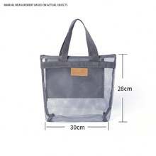 1 Túi Lưới Tắm Túi Treo Đồ Vệ Sinh Và Phòng Tắm Có Dây Kéo, Thích Hợp Cho Bơi Lội, Du Lịch, Tập Gym, Cắm Trại, Ký Túc Xá Đại Học, Đi Biển (Xanh, Xám, Đỏ) - Nhiều màu - Xem 3