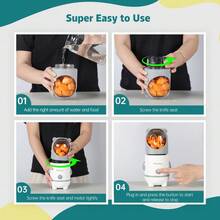 Conjunto de licuadora para alimentos para bebés Morfone 17 en 1, procesador de alimentos para bebés para frutas y carnes con contenedores para alimentos para bebés, chupete y regalo esencial para bebés - Tipo de Enchufe A USA (110-127V) - Ver 6