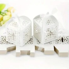 50 piezas, Cajas de regalo de dulces para ducha de bebé, bautizo, decoración, suministros para pequeños negocios, cajas de embalaje, decoraciones de boda, cajas de regalo, artículos de boda, regalos para invitados de boda, cajas de regalo, decoraciones de boda para recepción