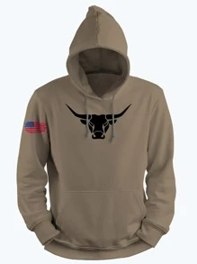 W.R. RIBEIRO Men Hoodies - Mocha Brown - View 1