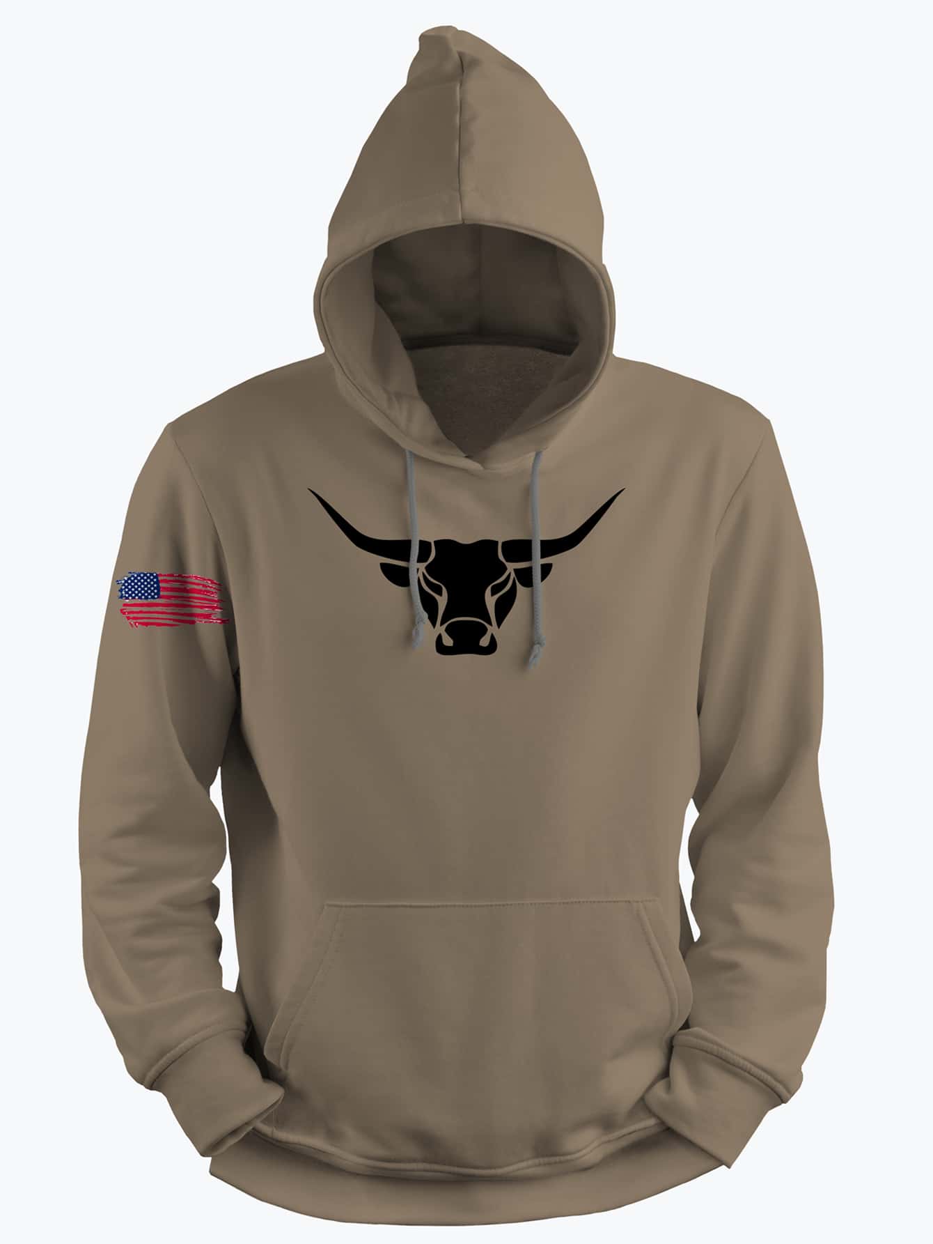 W.R. RIBEIRO Men Hoodies - Mocha Brown - View 1