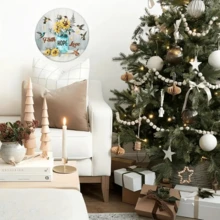 1 Biển Hiệu Vòng Tròn Bằng Gỗ, Mảng Gỗ Tròn Kiểu Cổ, Trang Trí Treo Tường Cho Phòng Trẻ Em, Biển Hiệu Trang Trí Ngày Lễ & Trang Trại (8 Inch*8 Inch*20cm*20cm) - Nhiều màu1 - Xem 8