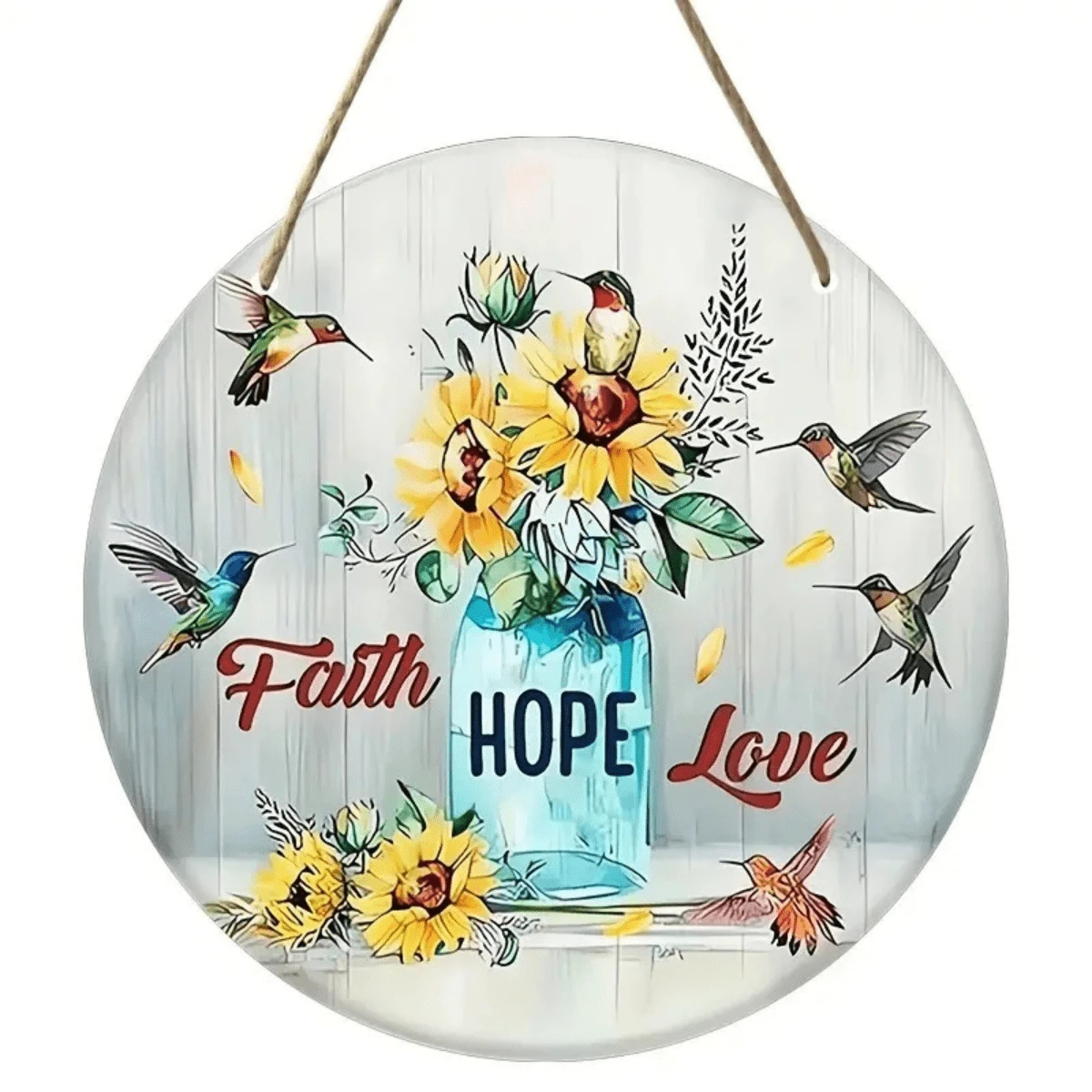 1 Biển Hiệu Vòng Tròn Bằng Gỗ, Mảng Gỗ Tròn Kiểu Cổ, Trang Trí Treo Tường Cho Phòng Trẻ Em, Biển Hiệu Trang Trí Ngày Lễ & Trang Trại (8 Inch*8 Inch*20cm*20cm) - Nhiều màu1 - Xem 1