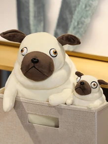15cm/30cm Kawaii Shapi Dog Plush Toys Ugly And Cute Dog The  Fat Pug Sitting Pug Dogs Toy Animals Stuffed Animal Dolls For Kids Children Birthday Gift Dolls Girls Boys Festival Gifts Bedroom Decor - Multicolor - View 8