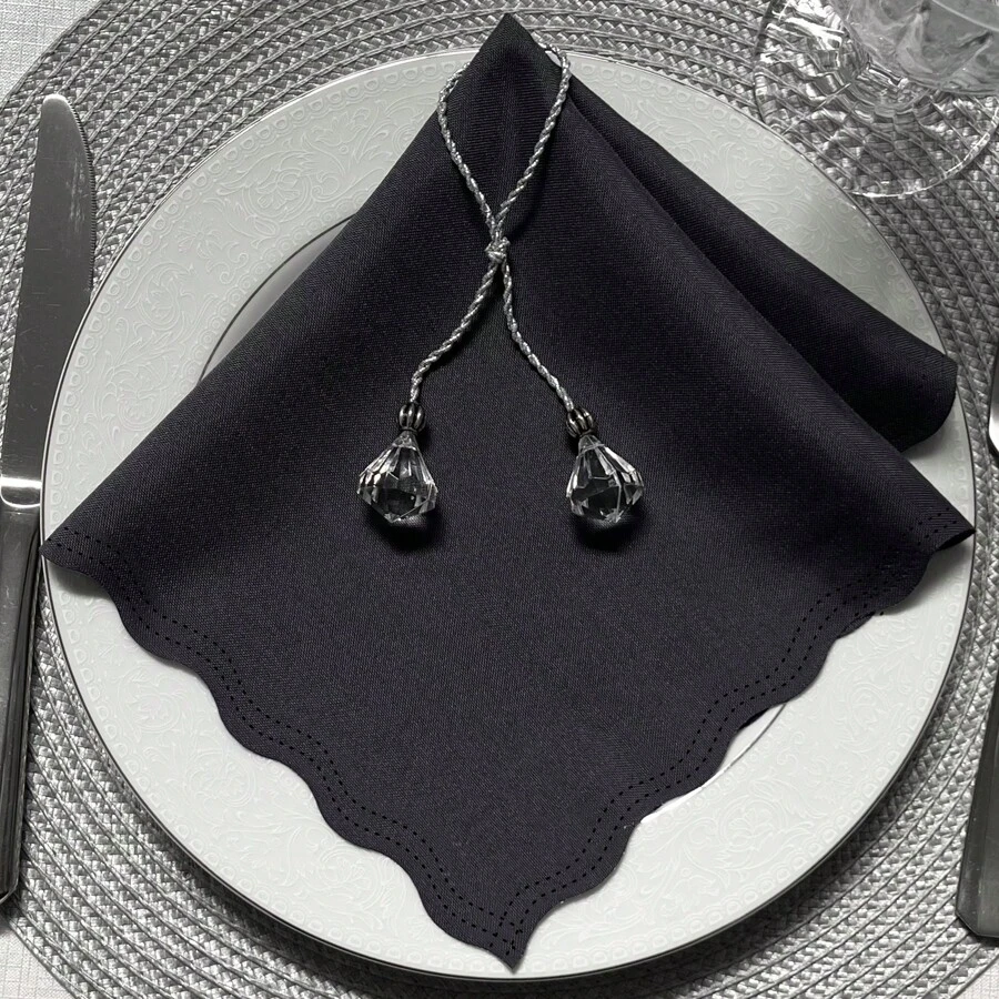 Table Napkins - graphite gray - View 1
